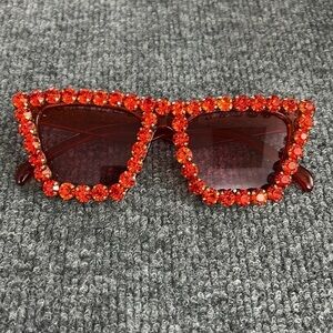 Greeksglasses Red Rhinestone styled Sunglasses ❤️❤️❤️❤️